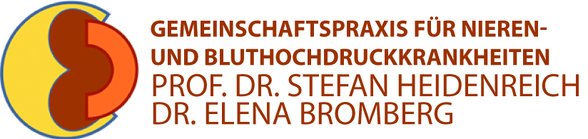 Gemeinschaftspraxis für Nieren- und Bluthochdruckkrankheiten Prof. Dr. Stefan Heidenreich Dr. Elena Bromberg Fachärzte für Innere Medizin und Nephrologie Hypertensiologen DHL